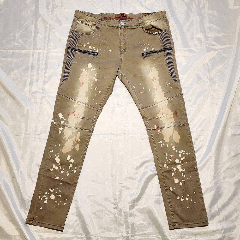 Kleep Standard Issue Skinny Jeans Discontinued Rare‎ Painter Unique Size W42xL34